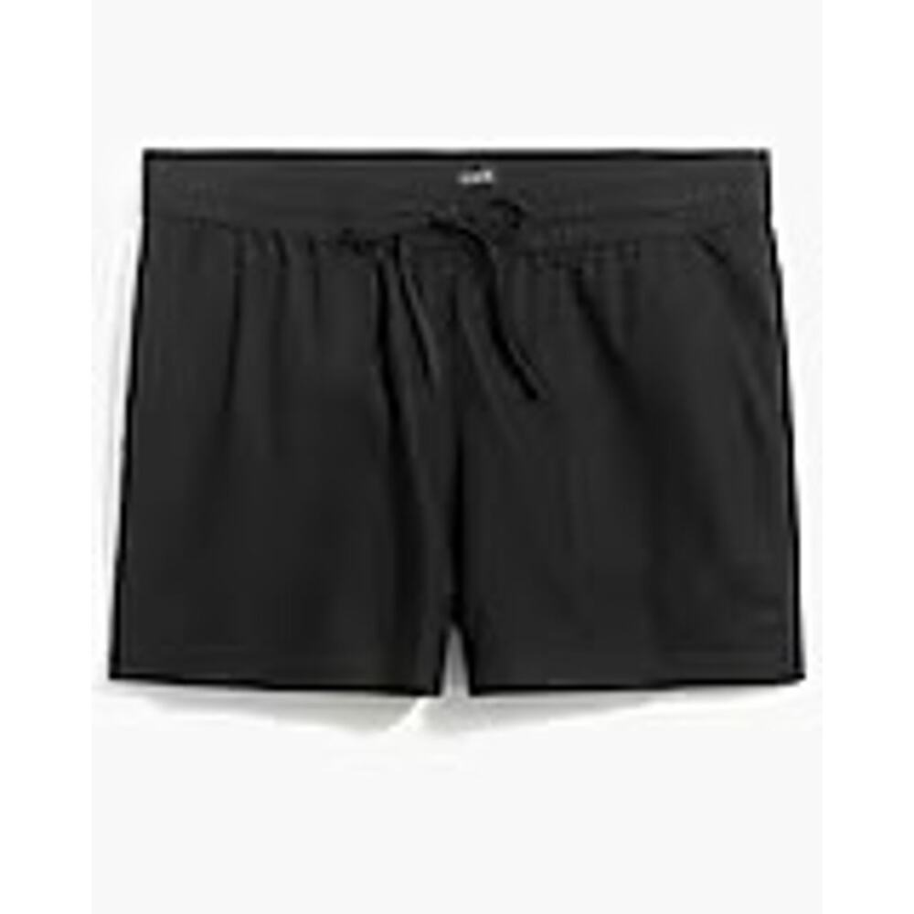 J.Crew Linen-Blend Drawstring Shorts Size Large. Black
